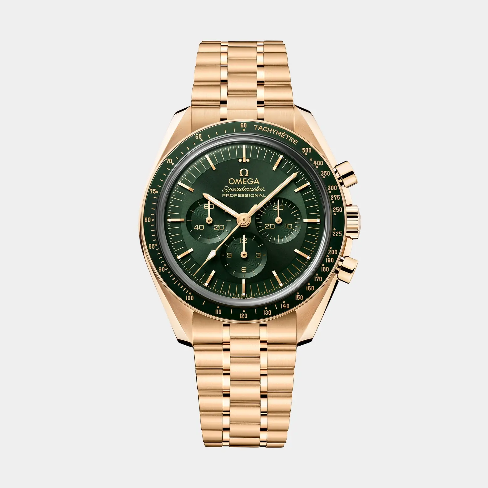 Speedmaster Moonwatch Professional Moonshine Gold - Green Dial