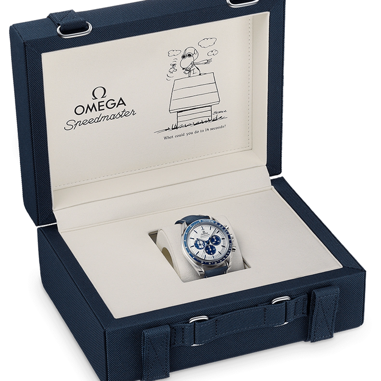 Speedmaster Snoopy 42mm - Silver Dial on Strap