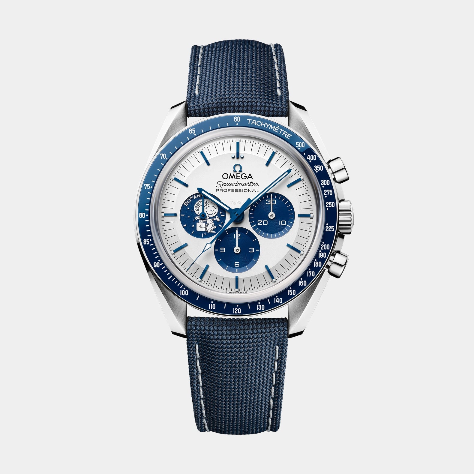 Speedmaster Snoopy 42mm - Silver Dial on Strap