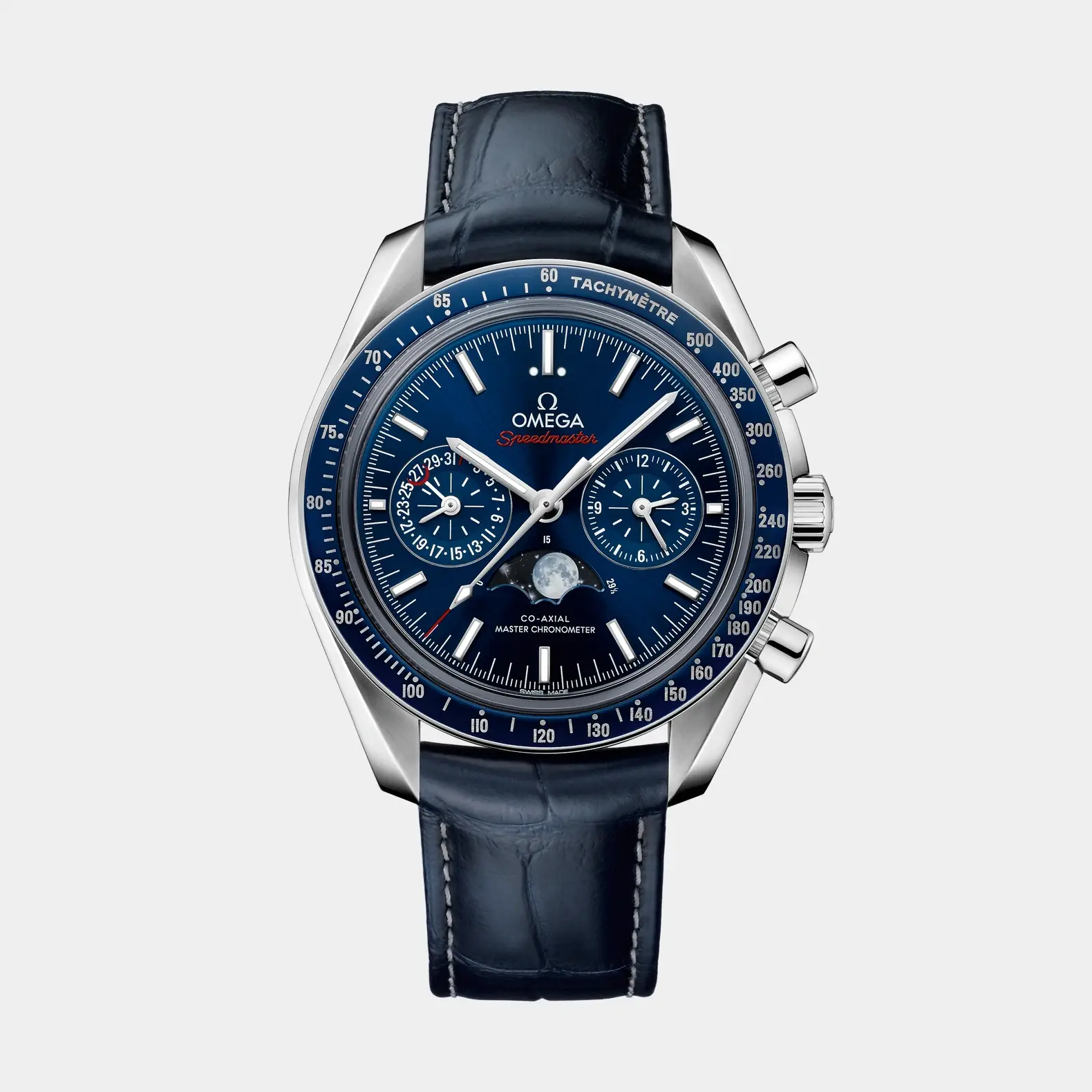 Speedmaster Moonphase 44.25 mm - Blue Dial on Strap