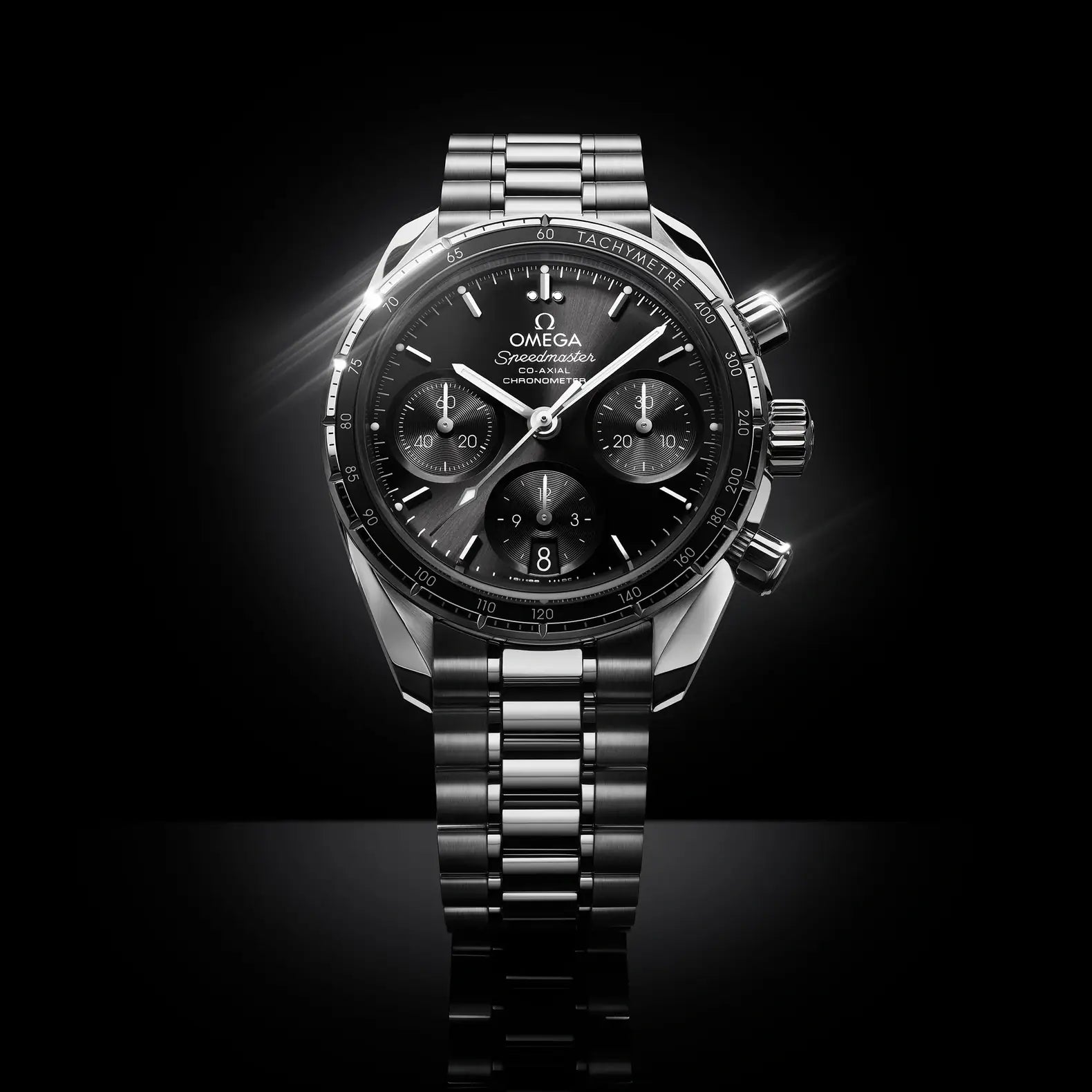 Speedmaster 38mm - Black Dial on Bracelet