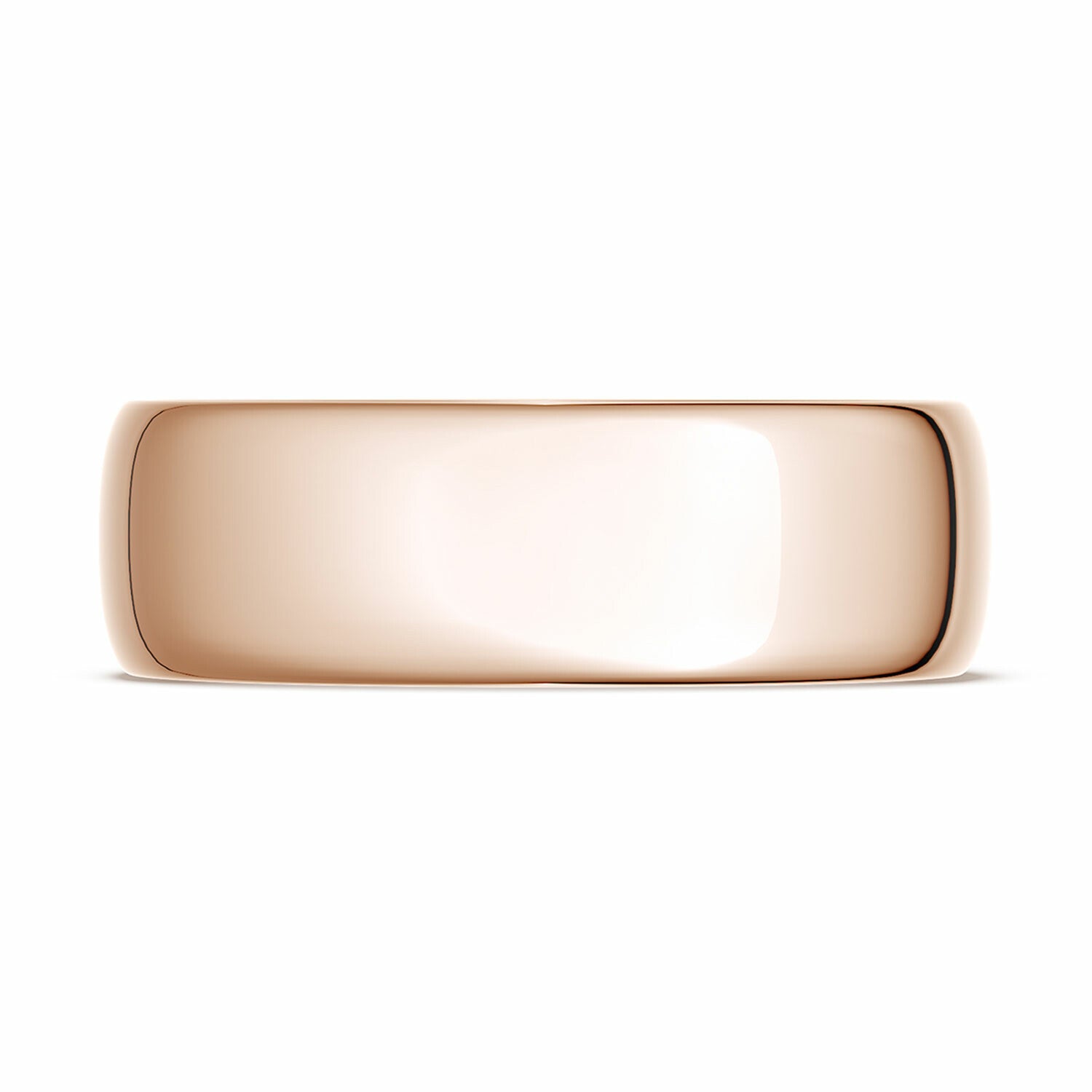 Classic Polished Wedding Ring 18K Rose Gold - 138-7