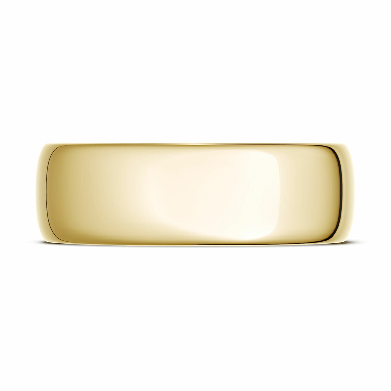 Classic Polished Wedding Ring 18K Yellow Gold - 138-7