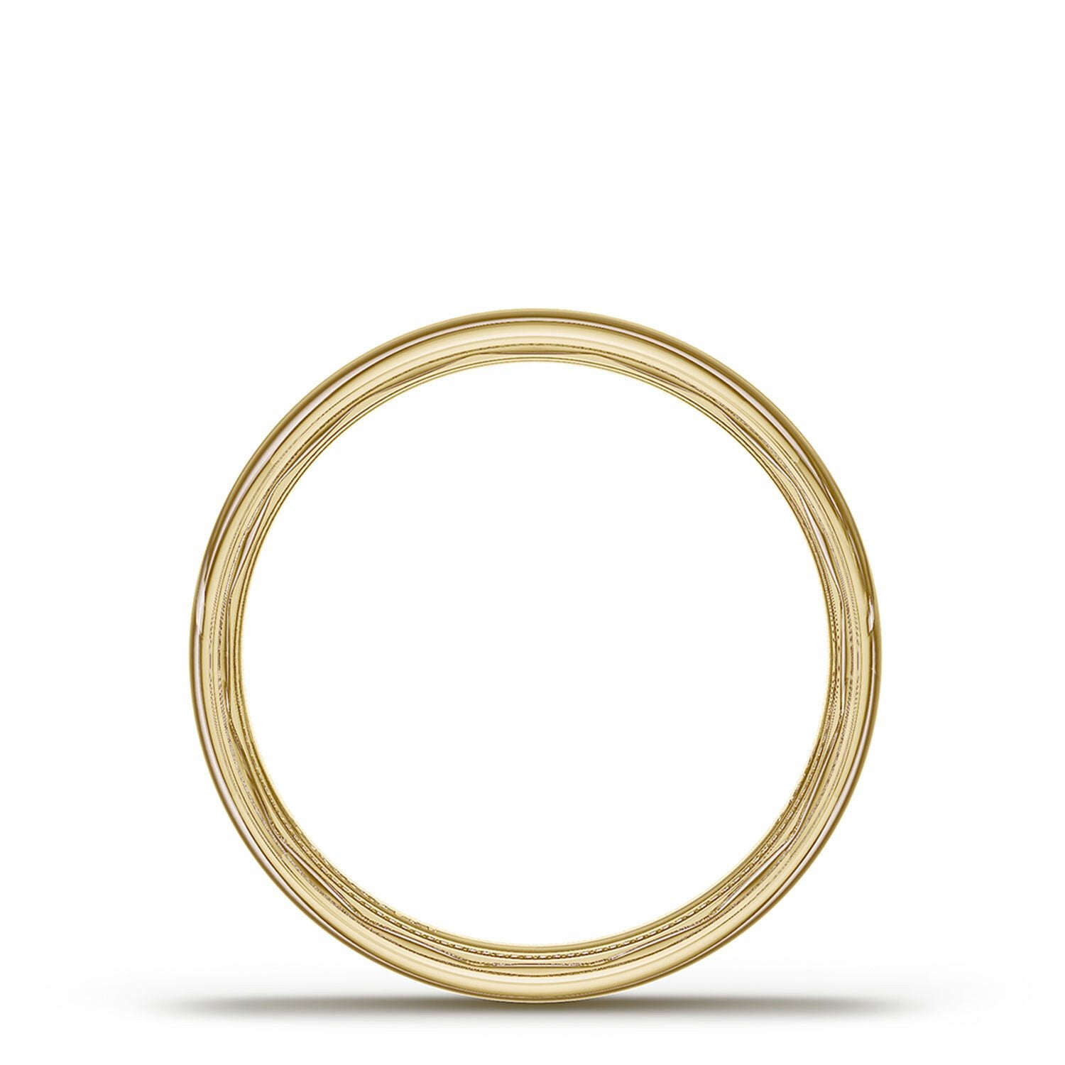 Classic Polished Wedding Ring 18K Yellow Gold - 138-7