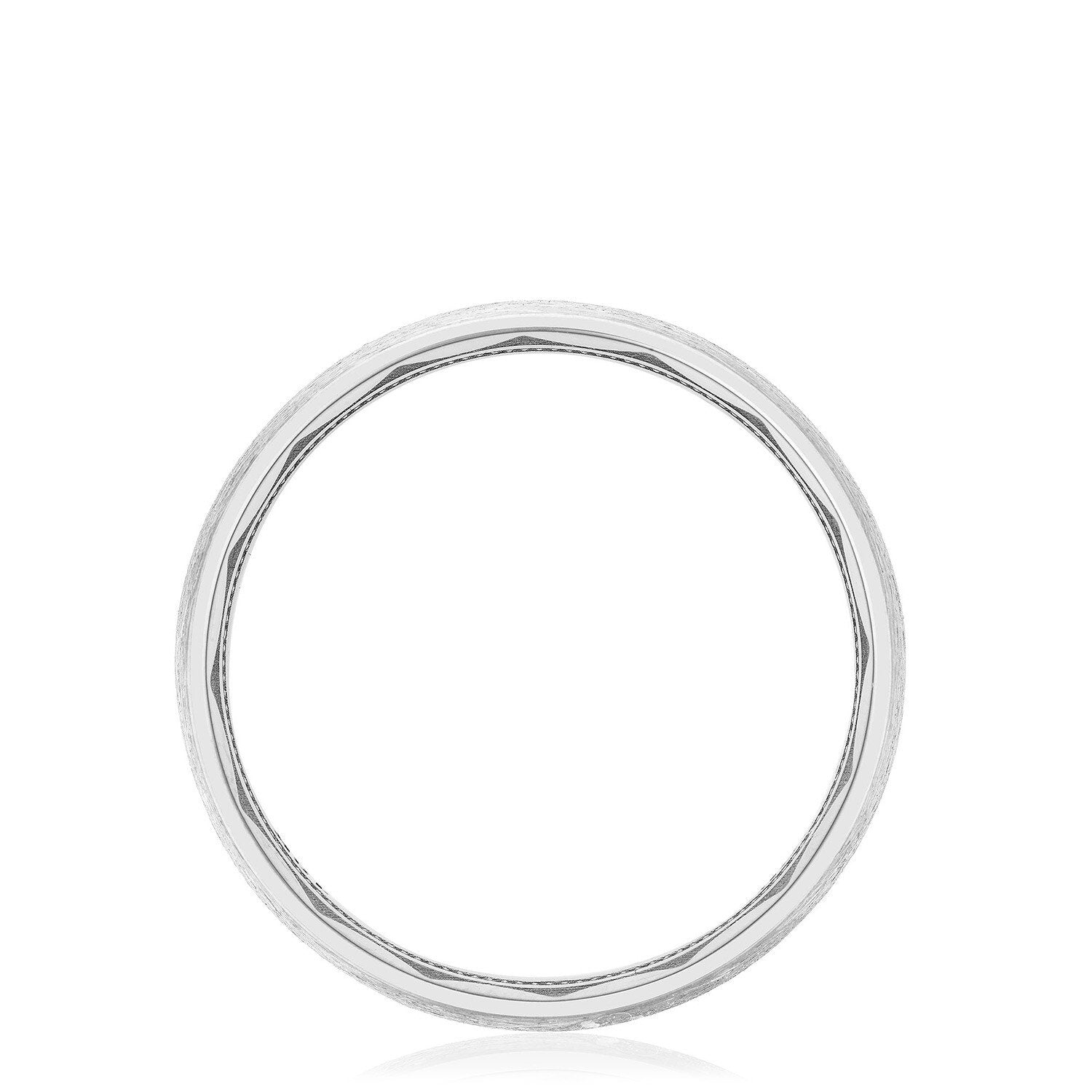 Classic Brush Finish Wedding Ring Platinum -142-6