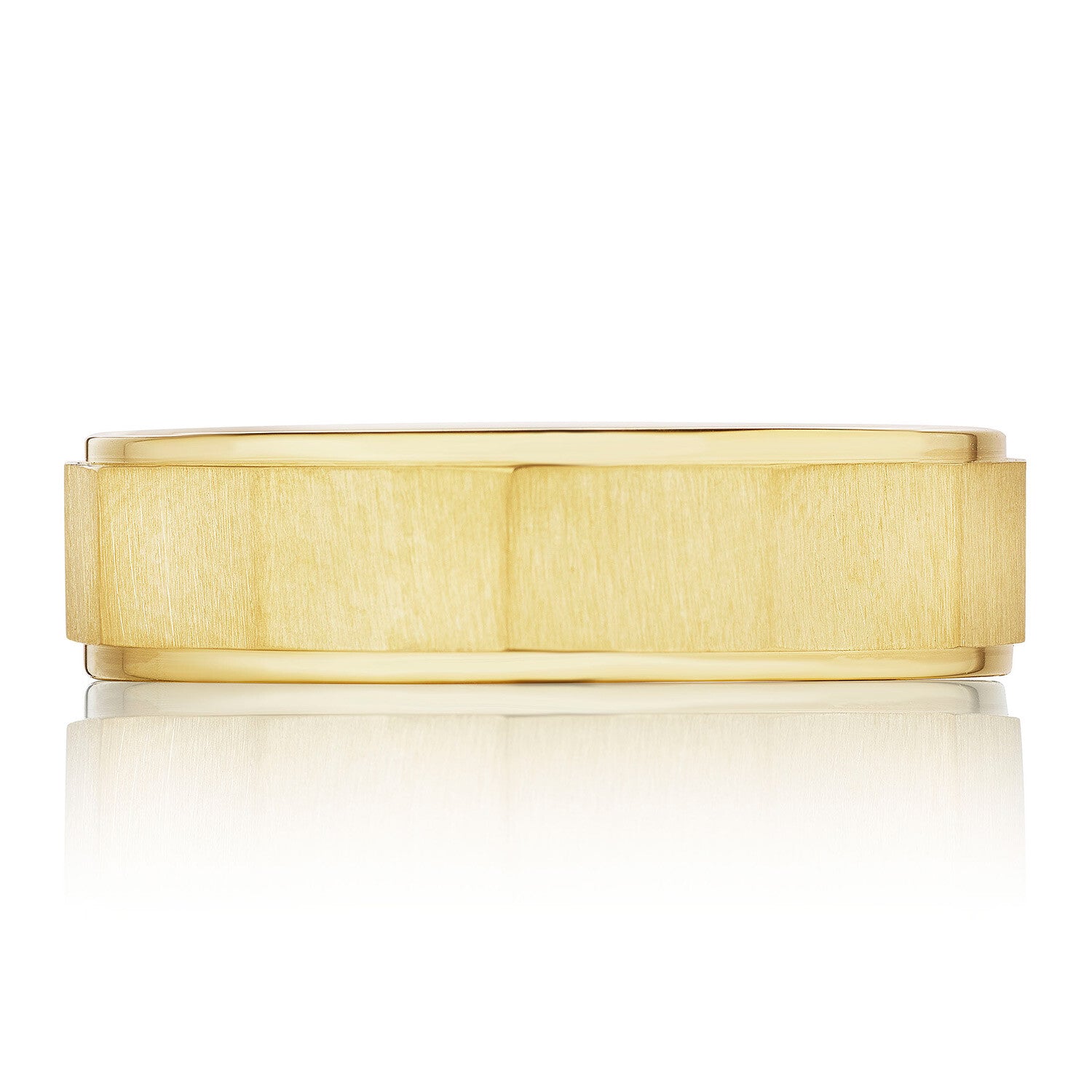 Geometric Faceted Wedding Ring 18K Yellow Gold - 147-6