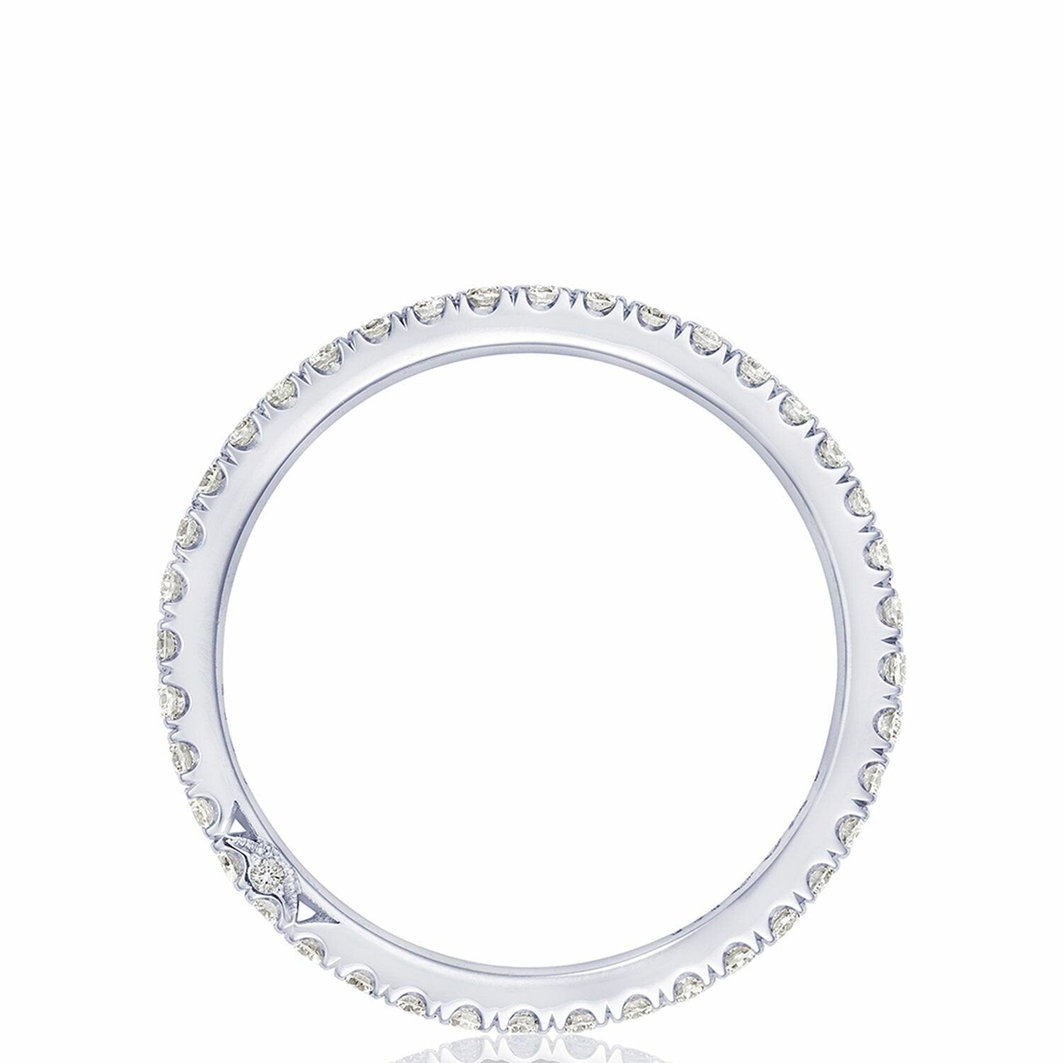 Pavé Diamond Eternity Wedding Ring 18K White Gold - 2670