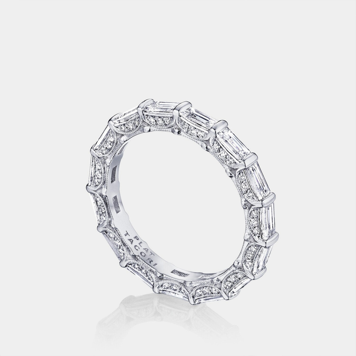 Baguette Eternity Wedding Ring Platinum - HT2658