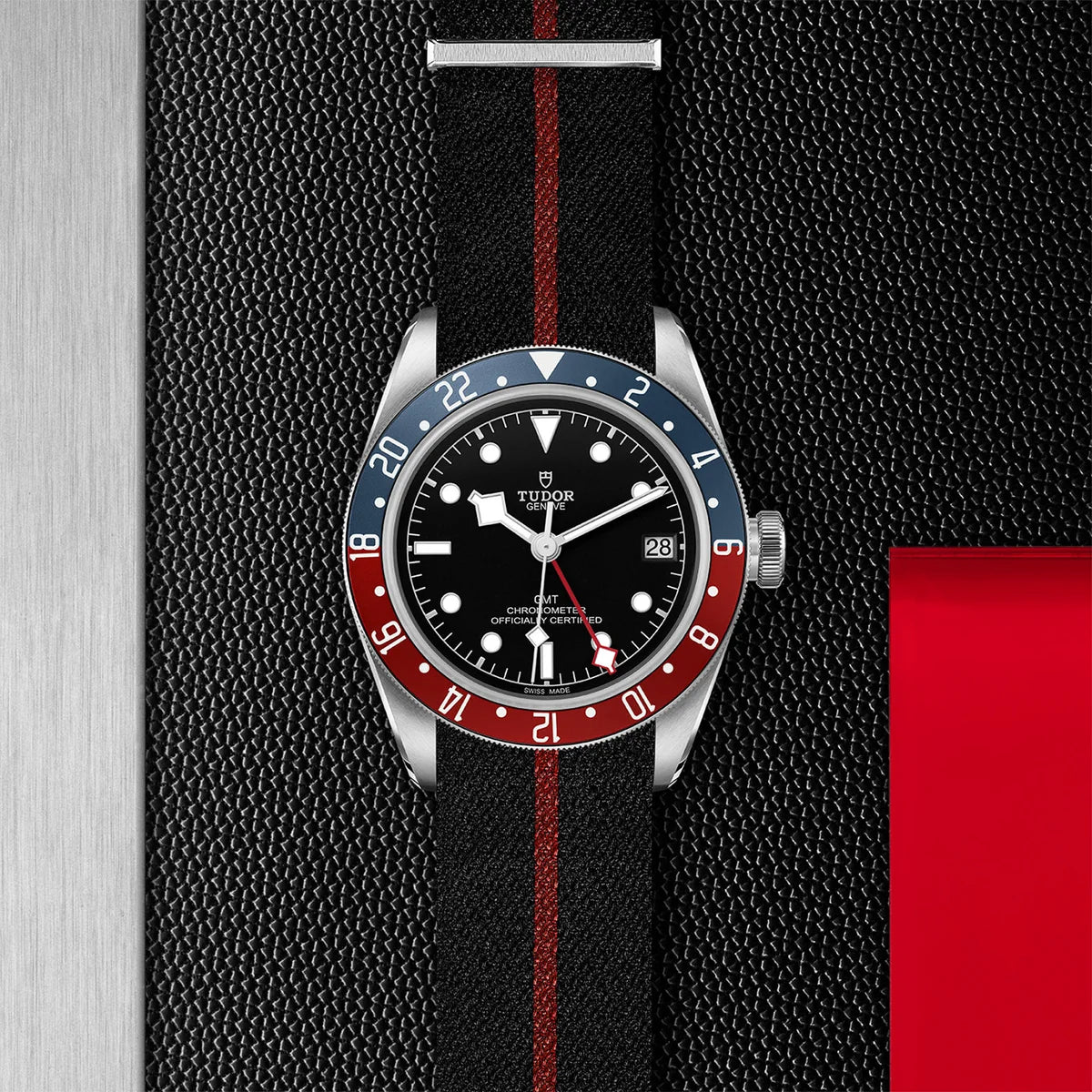 Black Bay GMT 41mm - Black Dial on Fabric Strap
