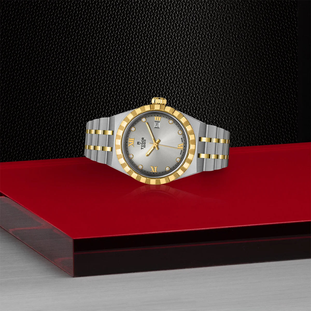 TUDOR Royal Two-Tone 28mm - Silver Diamond Dial