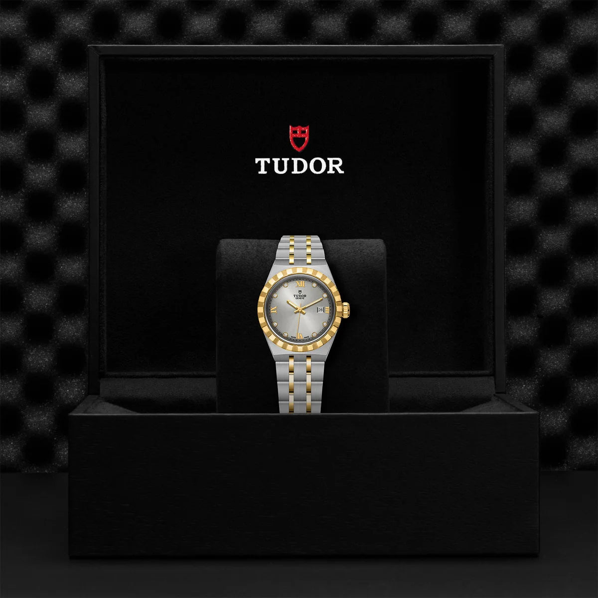 TUDOR Royal Two-Tone 28mm - Silver Diamond Dial