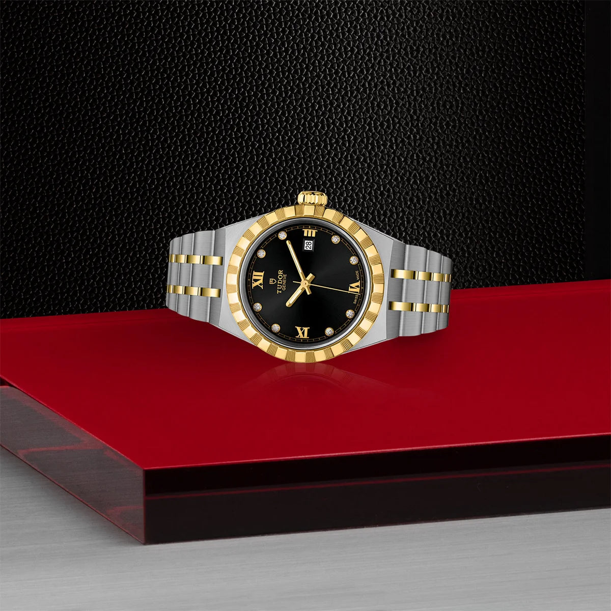 TUDOR Royal Two-Tone 28mm - Black Diamond Dial
