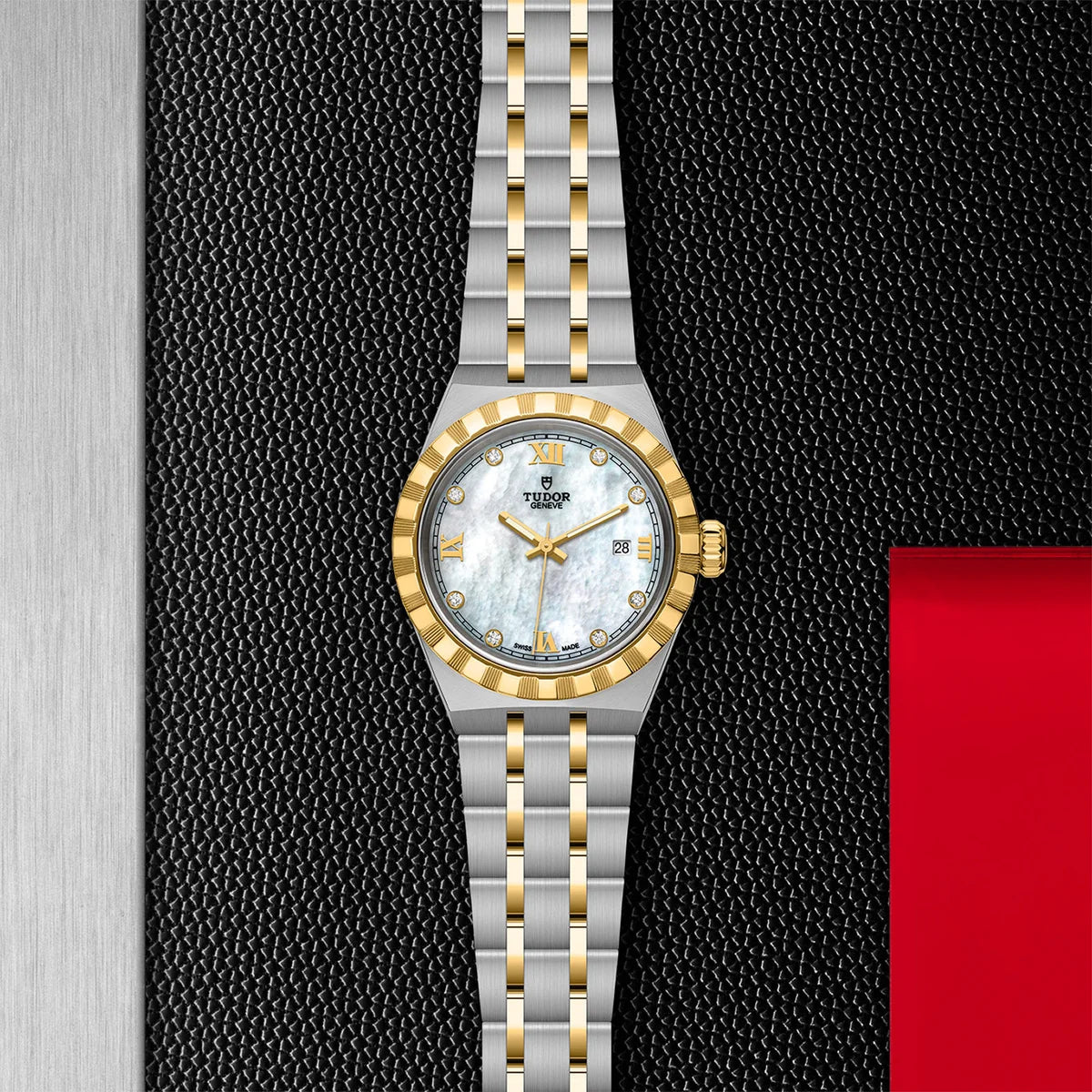 TUDOR Royal Two-Tone 28mm - Mother of Pearl Diamond Dial