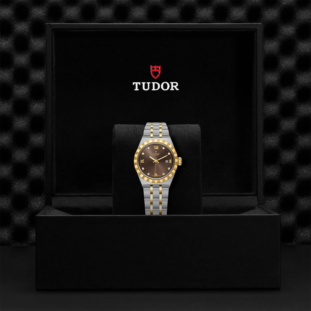 TUDOR Royal Two-Tone 28mm - Brown Diamond Dial