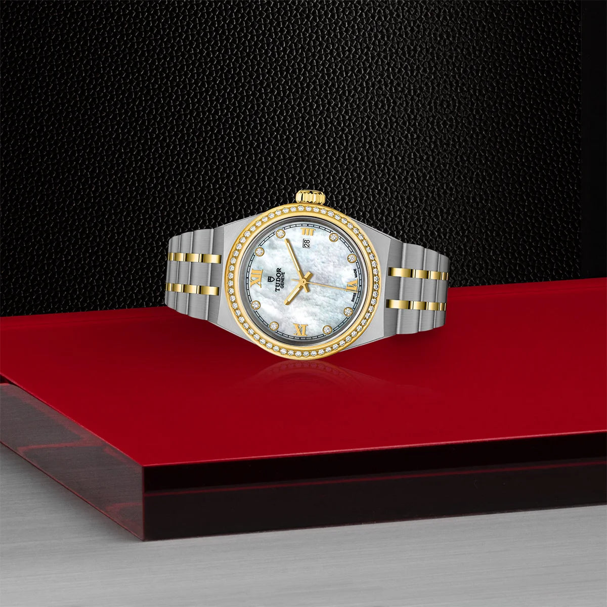 TUDOR Royal Two-Tone 28mm - Mother of Pearl Dial Diamond Bezel
