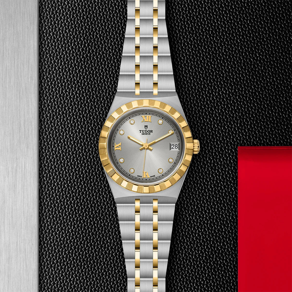 TUDOR Royal Two-Tone 34mm - Silver Diamond Dial