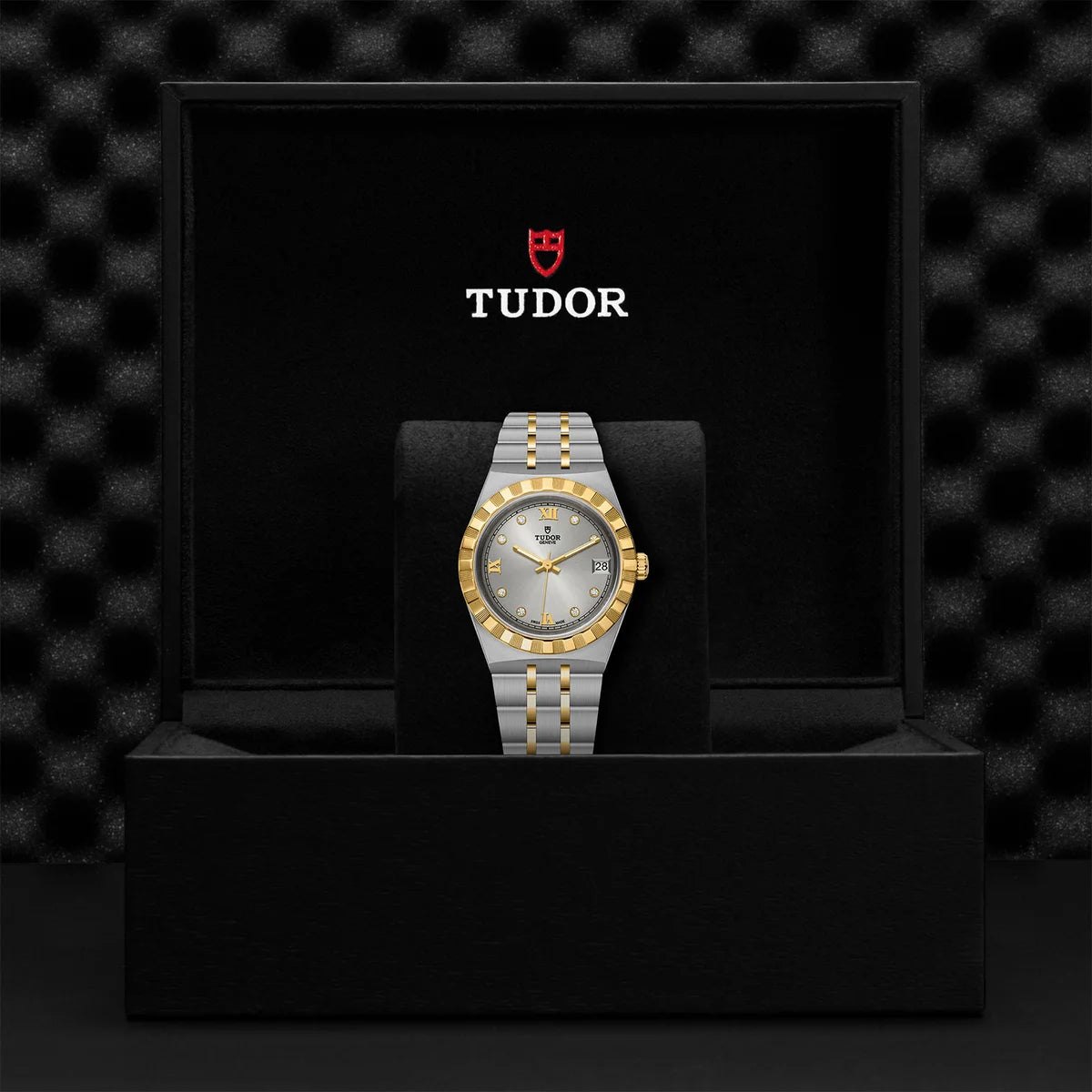 TUDOR Royal Two-Tone 34mm - Silver Diamond Dial