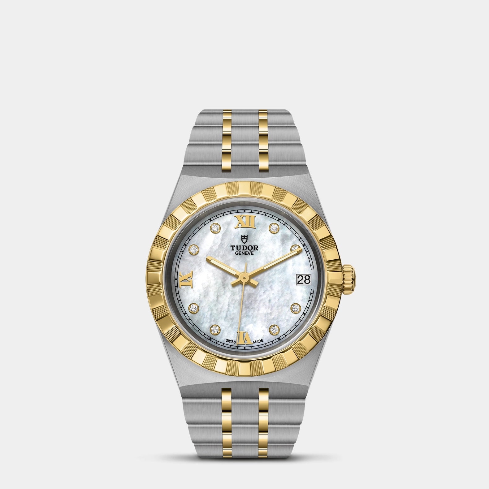 TUDOR Royal Two-Tone 34mm - Mother of Pearl Diamond Dial