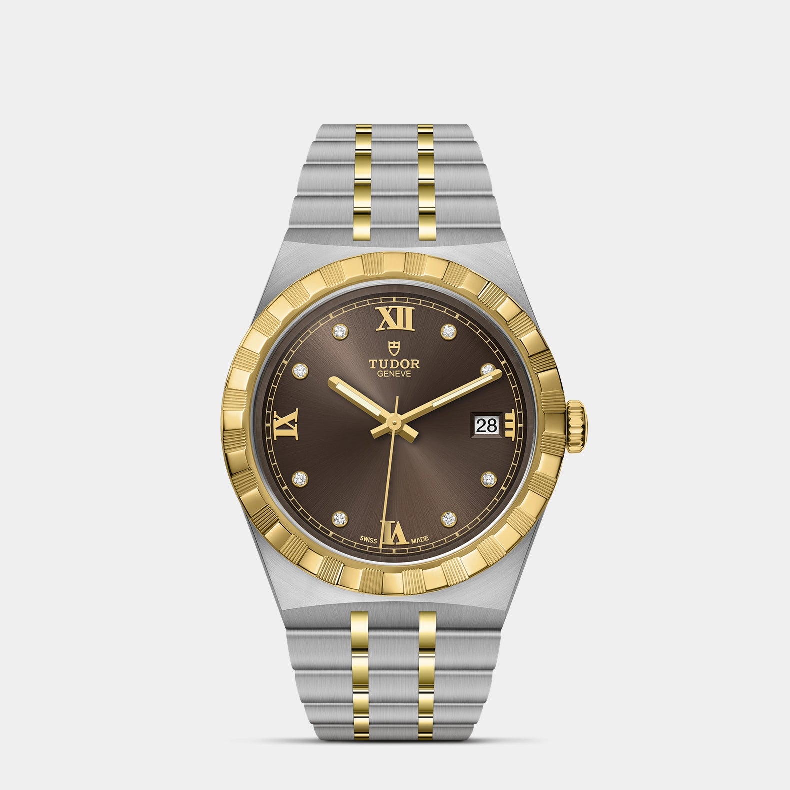 TUDOR Royal Two-Tone 38mm - Brown Diamond Dial