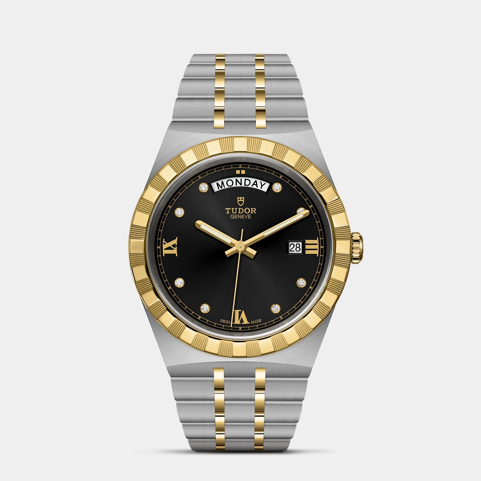 TUDOR Royal Two-Tone 41mm - Black Diamond Dial