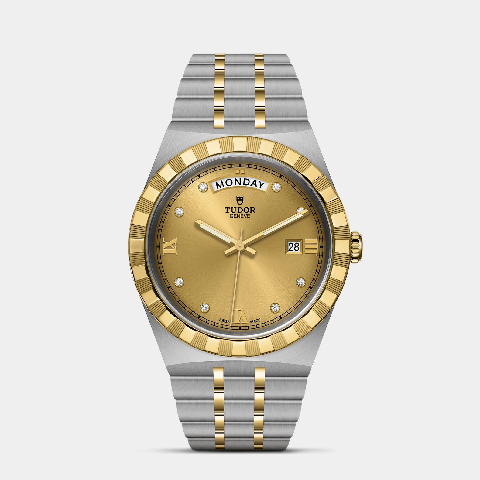 TUDOR Royal Two-Tone 41mm - Gold Diamond Dial
