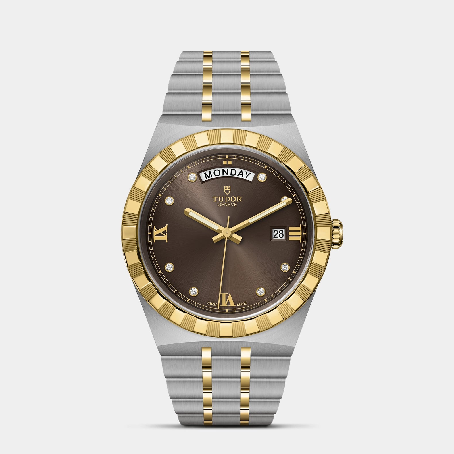 TUDOR Royal Two-Tone 41mm - Brown Diamond Dial