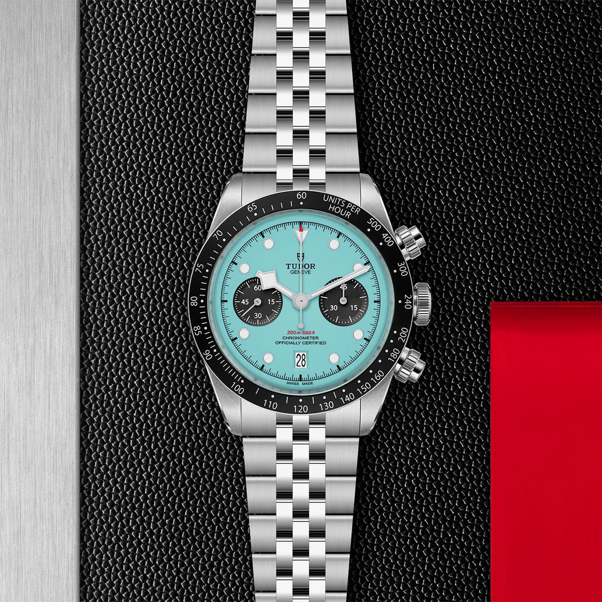 Black Bay Chrono 41mm - Flamingo Blue Dial on 5-Link Bracelet