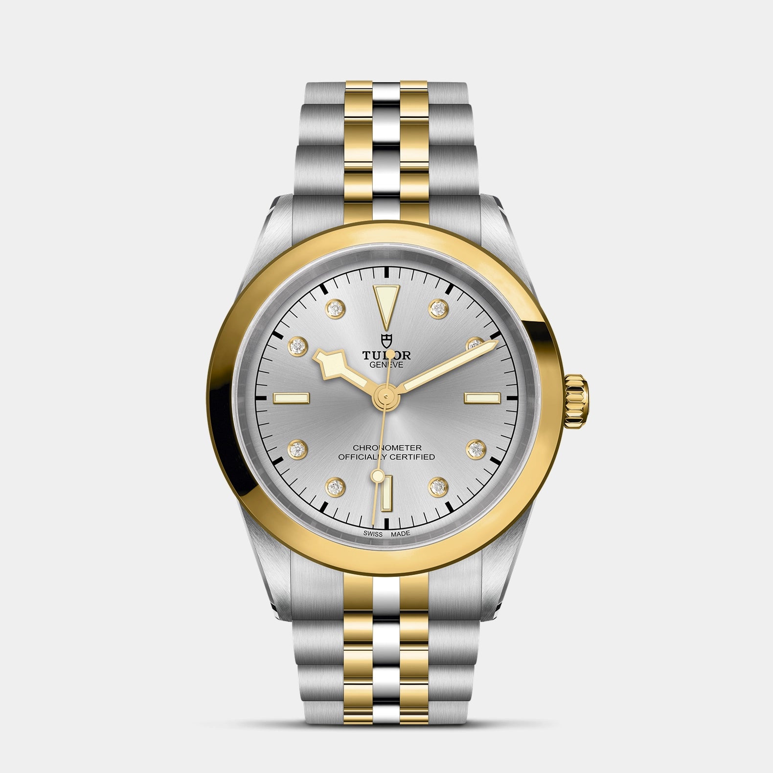 Black Bay One S&G 41mm - Silver Diamond Dial on 5-Link Bracelet