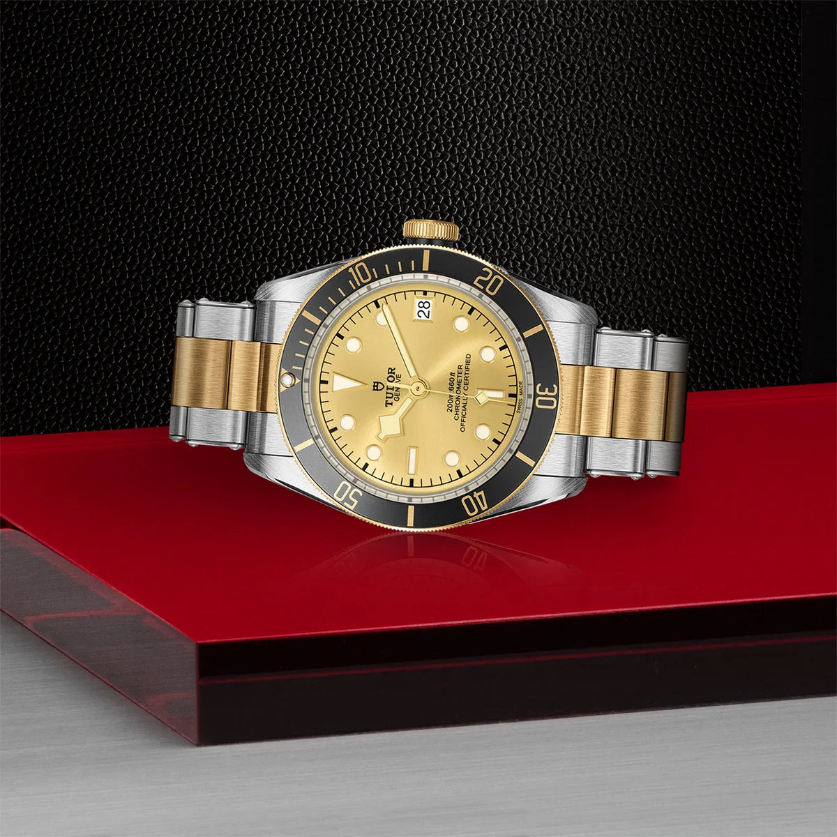 Black Bay S&G 41mm - Gold Dial on 3-Link Bracelet