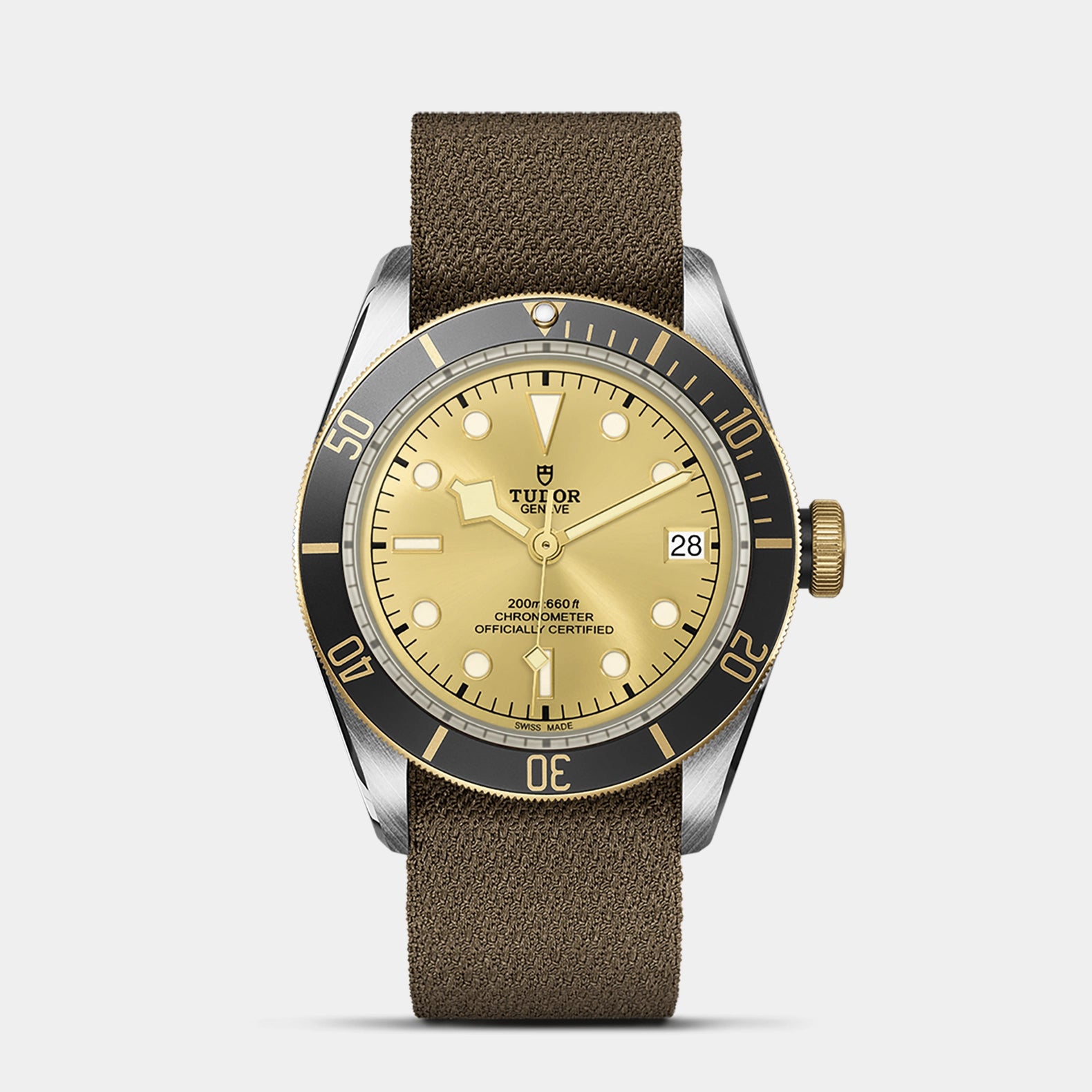 Black Bay S&G 41mm - Gold Dial on Fabric Strap