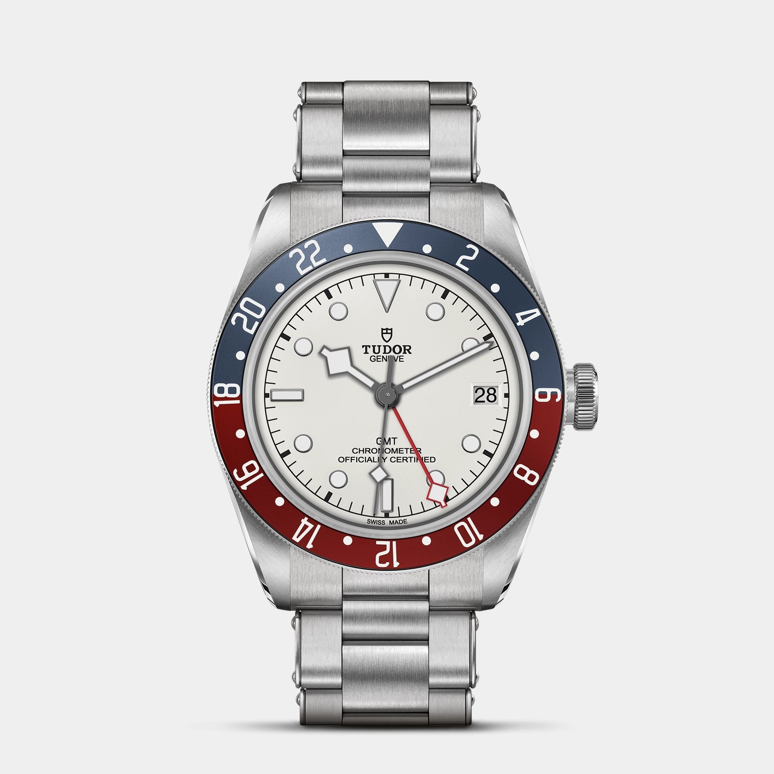 Black Bay GMT 41mm - White Dial on 3-Link Bracelet