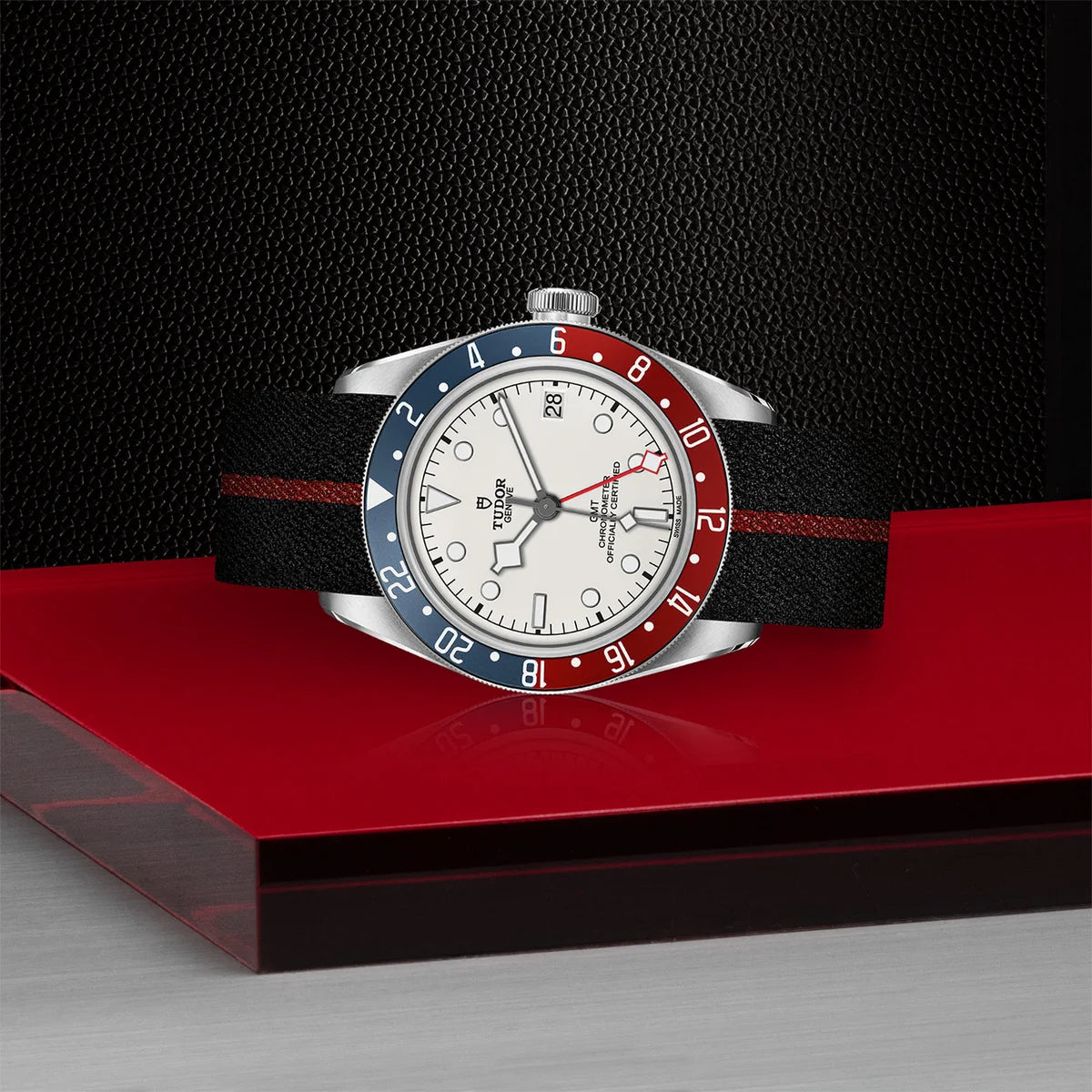 Black Bay GMT 41mm - White Dial on Fabric Strap