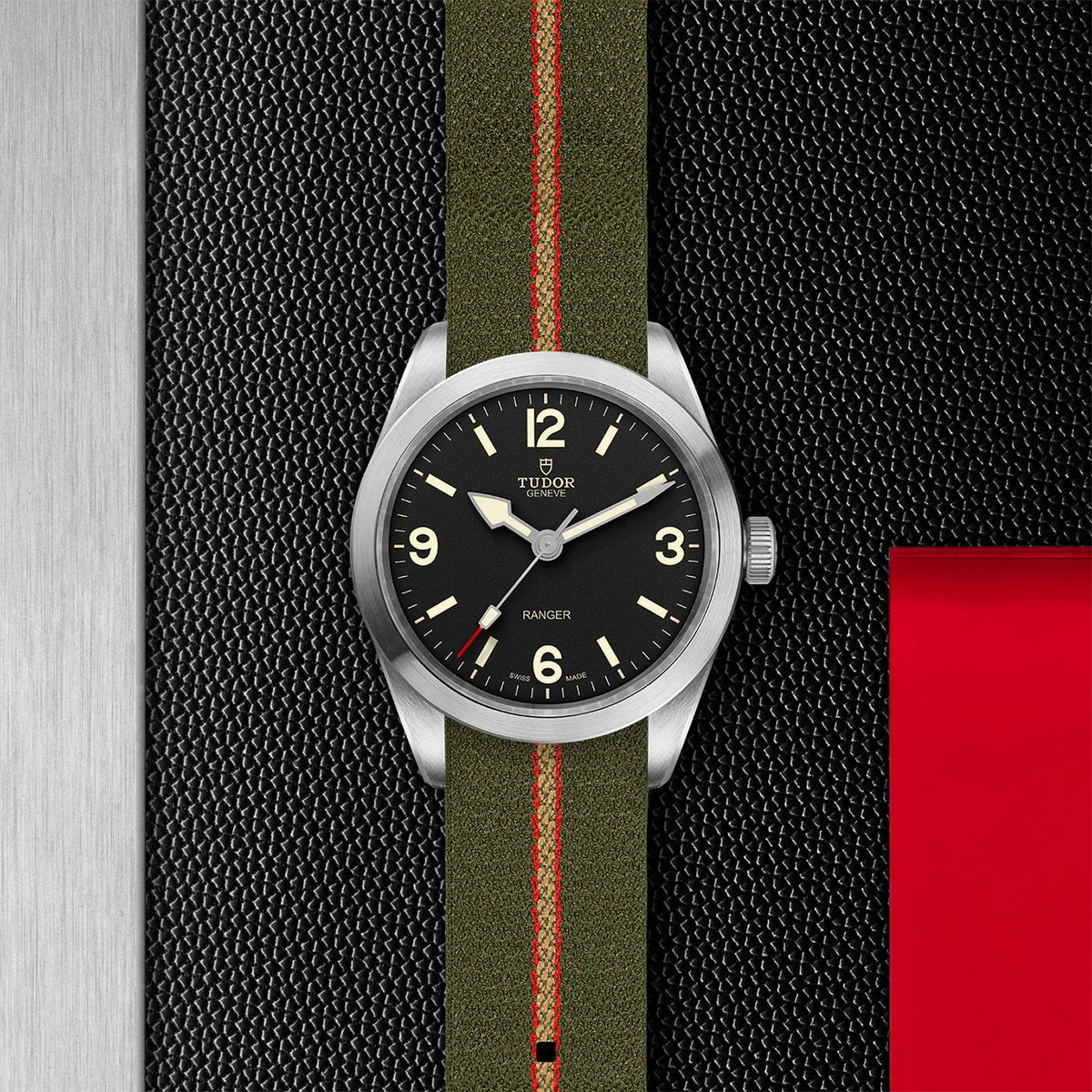 Ranger 39mm - Black Dial on Fabric Strap
