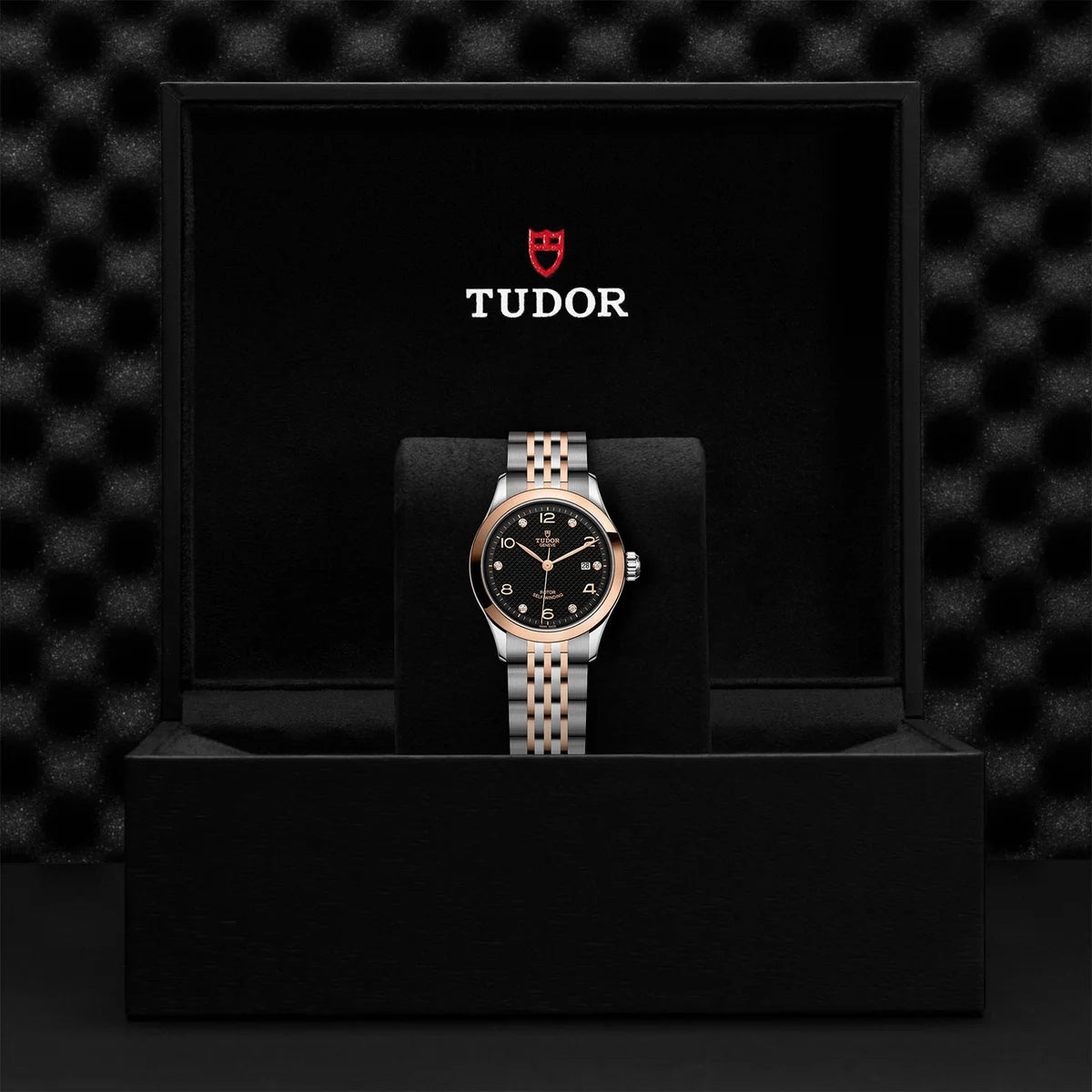1926 Two-Tone 28mm - Black Diamond Dial on Bracelet