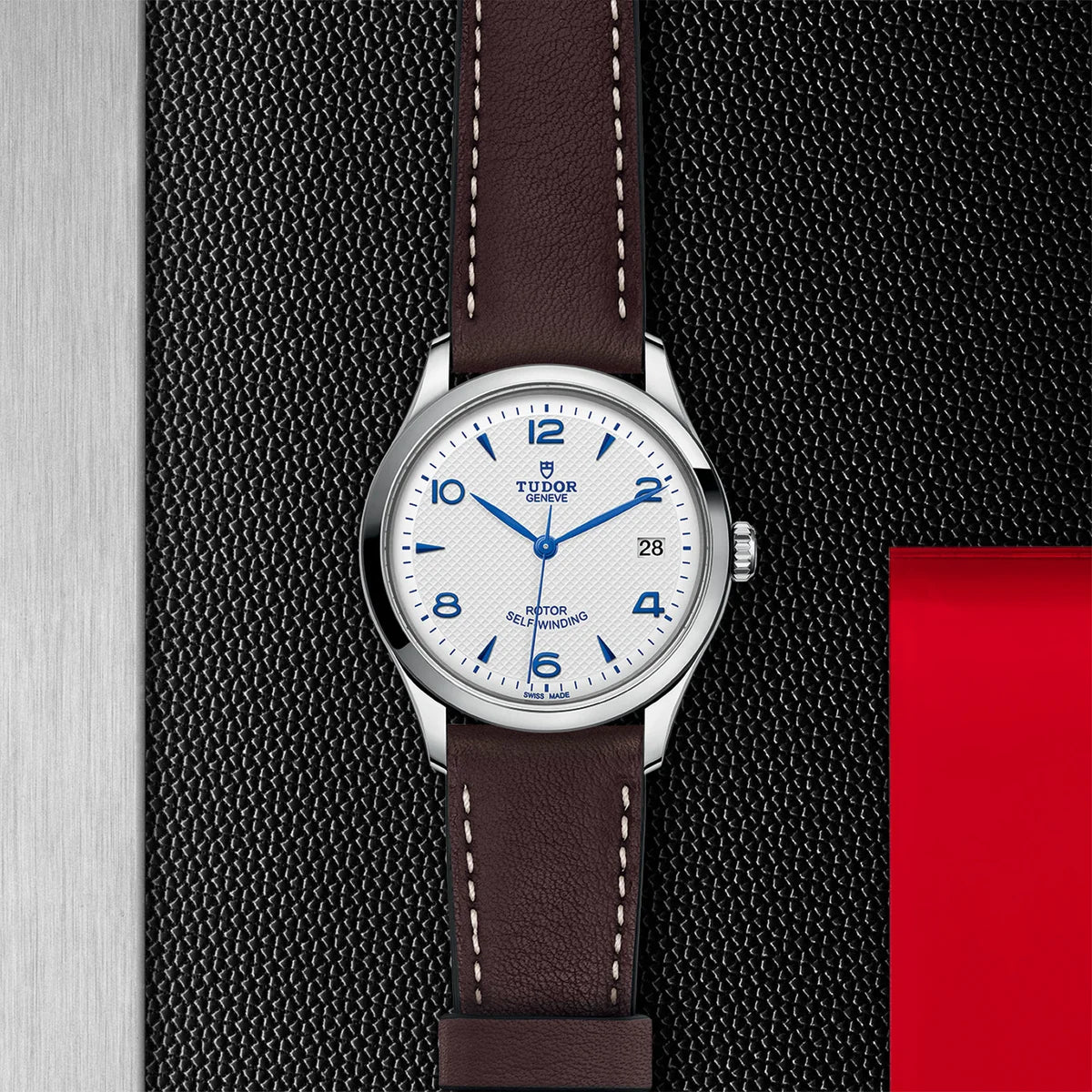 1926 36mm - Opaline Dial on Leather Strap
