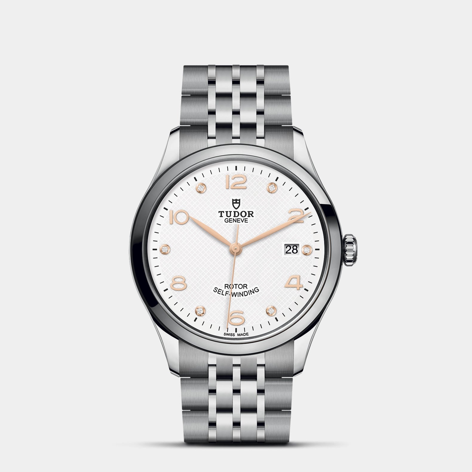 1926 39mm - White Diamond Dial on Bracelet