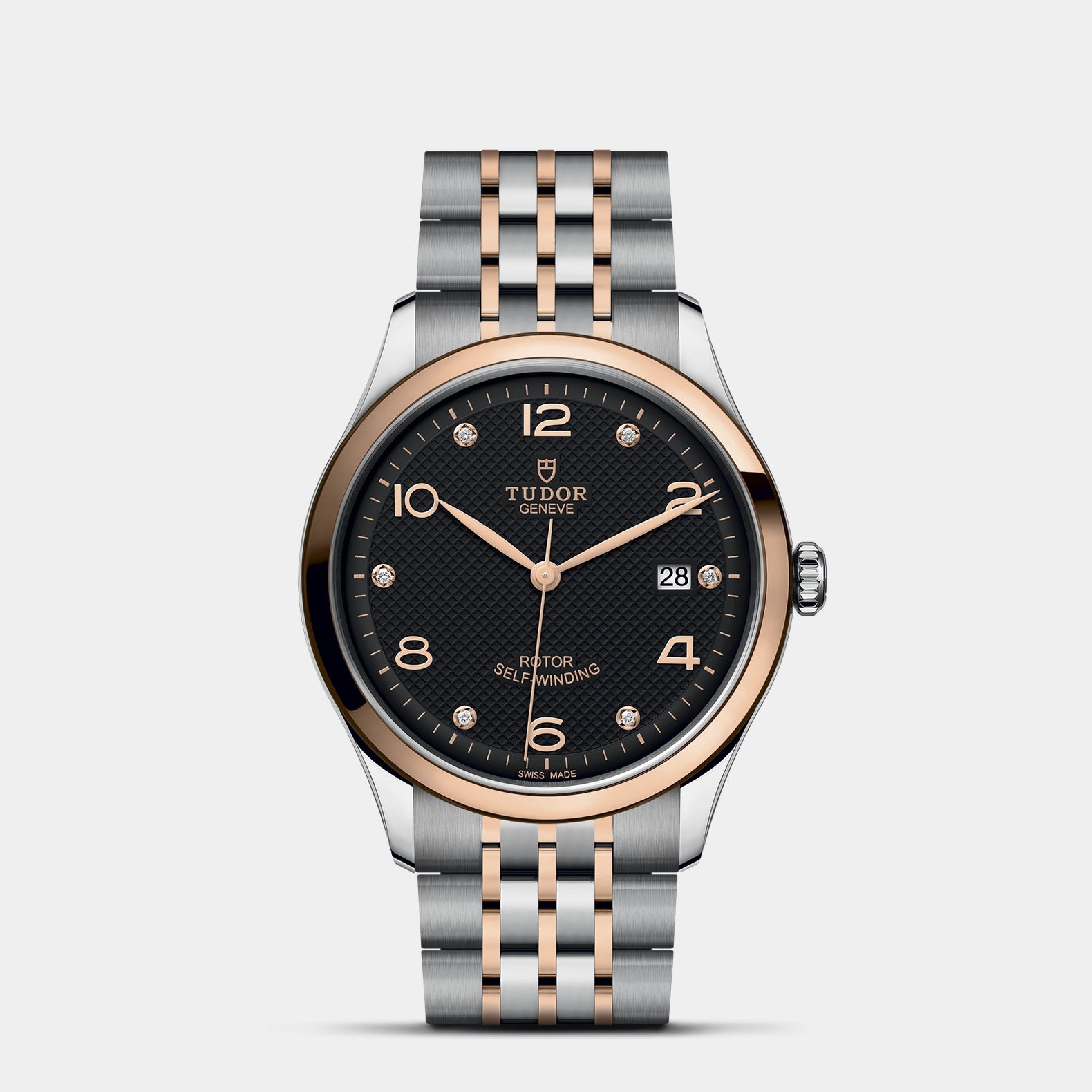 1926 Two-Tone 39mm - Black Diamond Dial on Bracelet