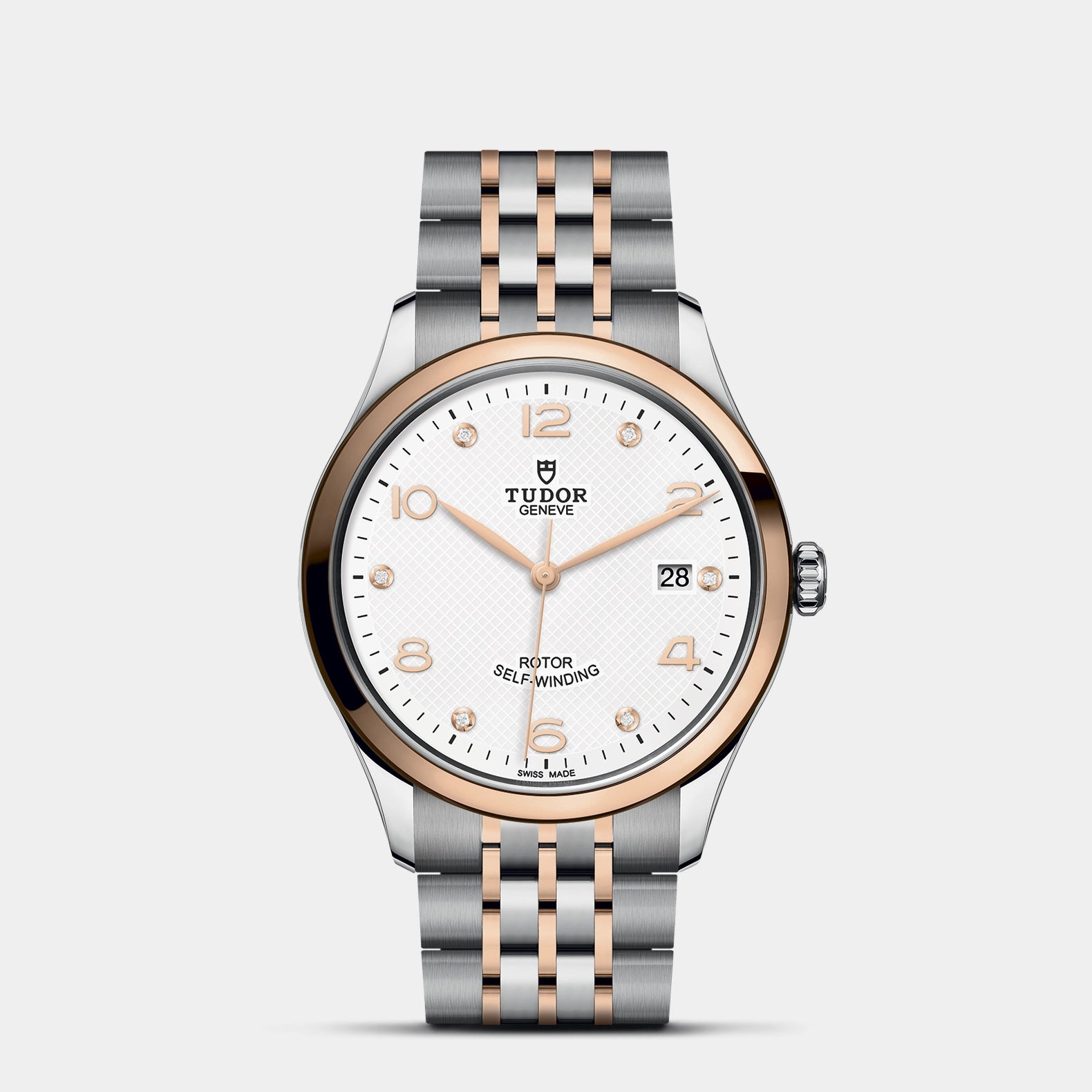 1926 Two-Tone 39mm - White Diamond Dial on Bracelet