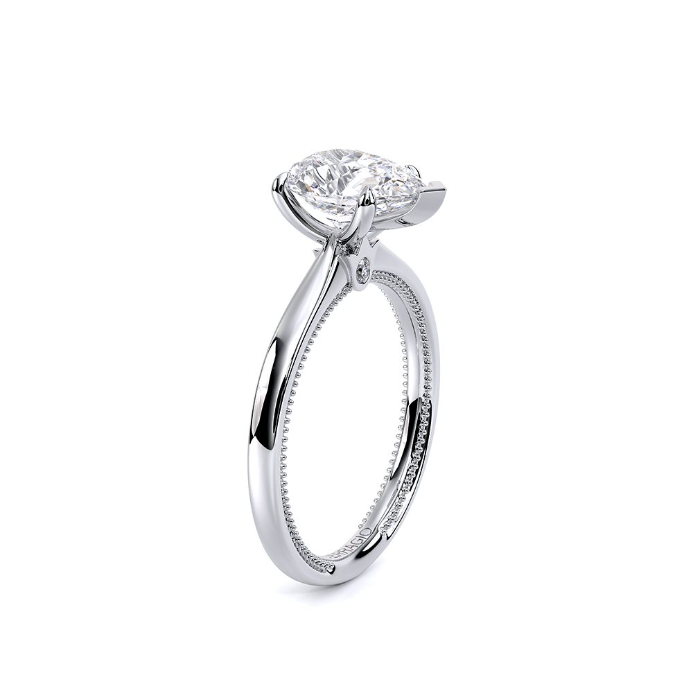 Pear Solitaire Platinum Engagement Ring - REN-SOL301