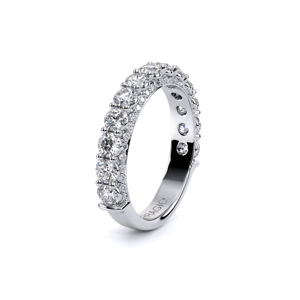 Classic Diamond Wedding Ring 14k White Gold - CTR-0489