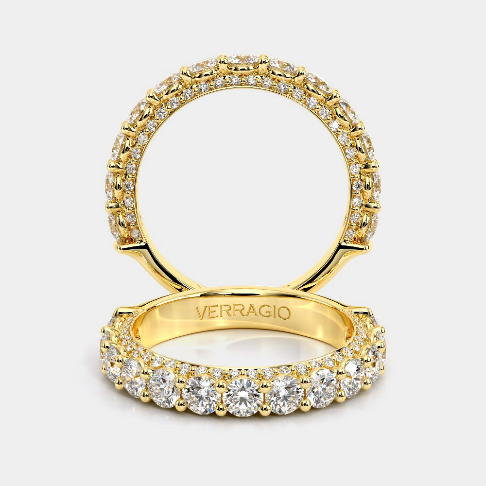 Classic Diamond Wedding Ring 18k Yellow Gold - CTR-0489