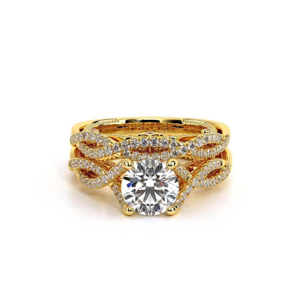 Vintage Diamond Accent Wedding Ring 14k Yellow Gold - INS-7060
