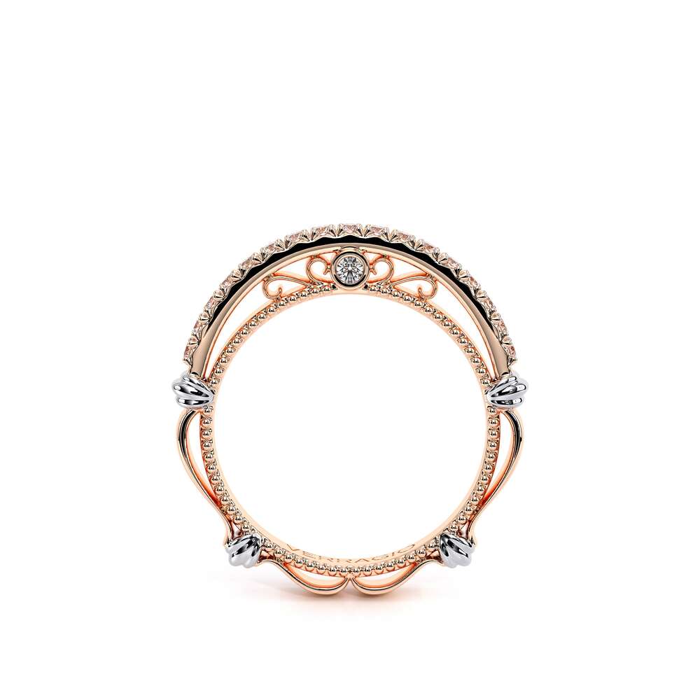 Vintage Lace Diamond Wedding Ring 18k Rose Gold - PR-122