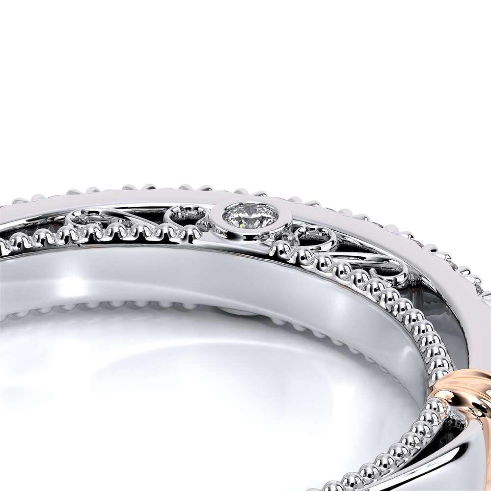 Vintage Lace Diamond Wedding Ring 18k White Gold - PR-122