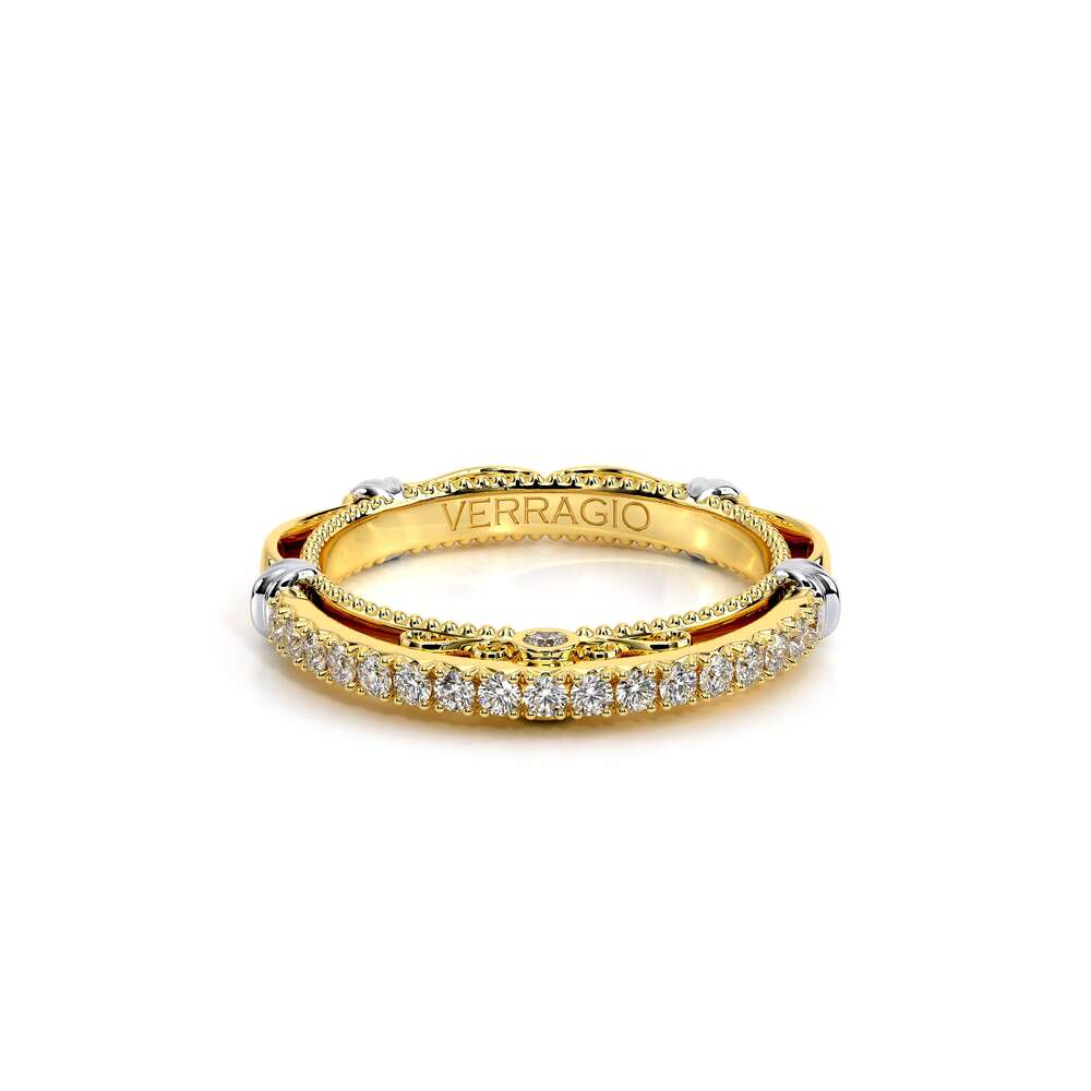 Vintage Lace Diamond Wedding Ring 18k Yellow Gold - PR-122