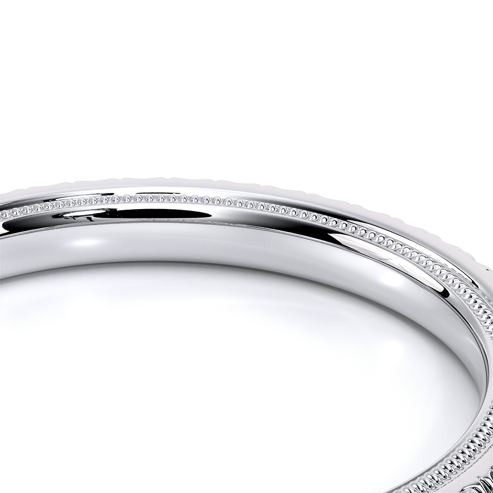 Classic Pavé Diamond Wedding Ring 14k White Gold - TR-120