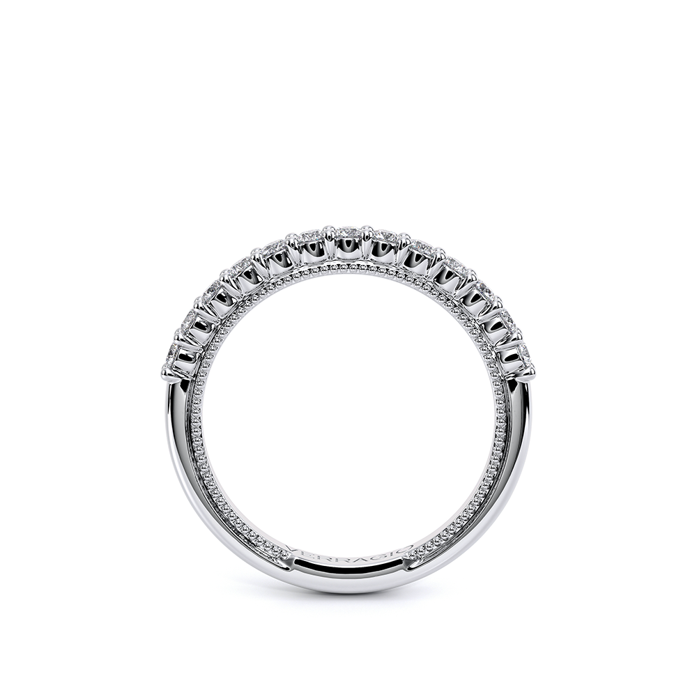 Diamond Wedding Ring 14k White Gold - VEN-5084