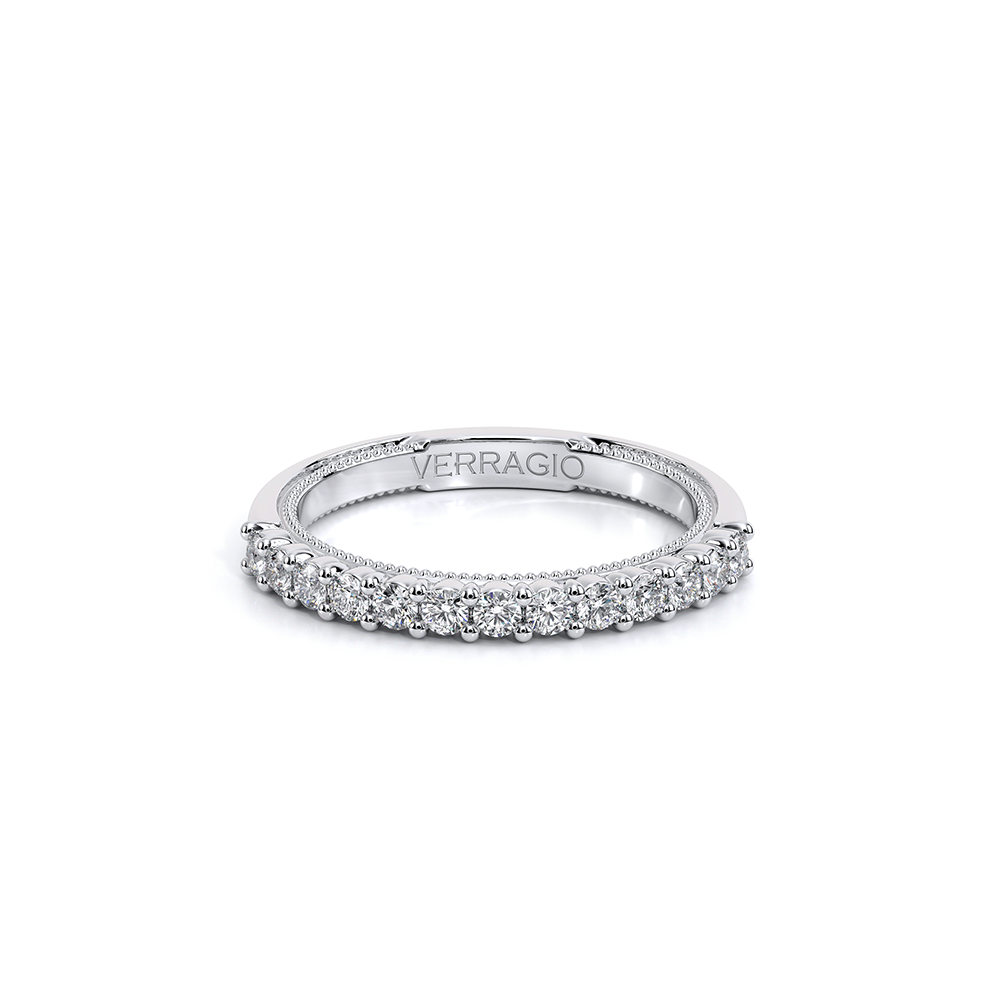 Diamond Wedding Ring 18k White Gold - VEN-5084