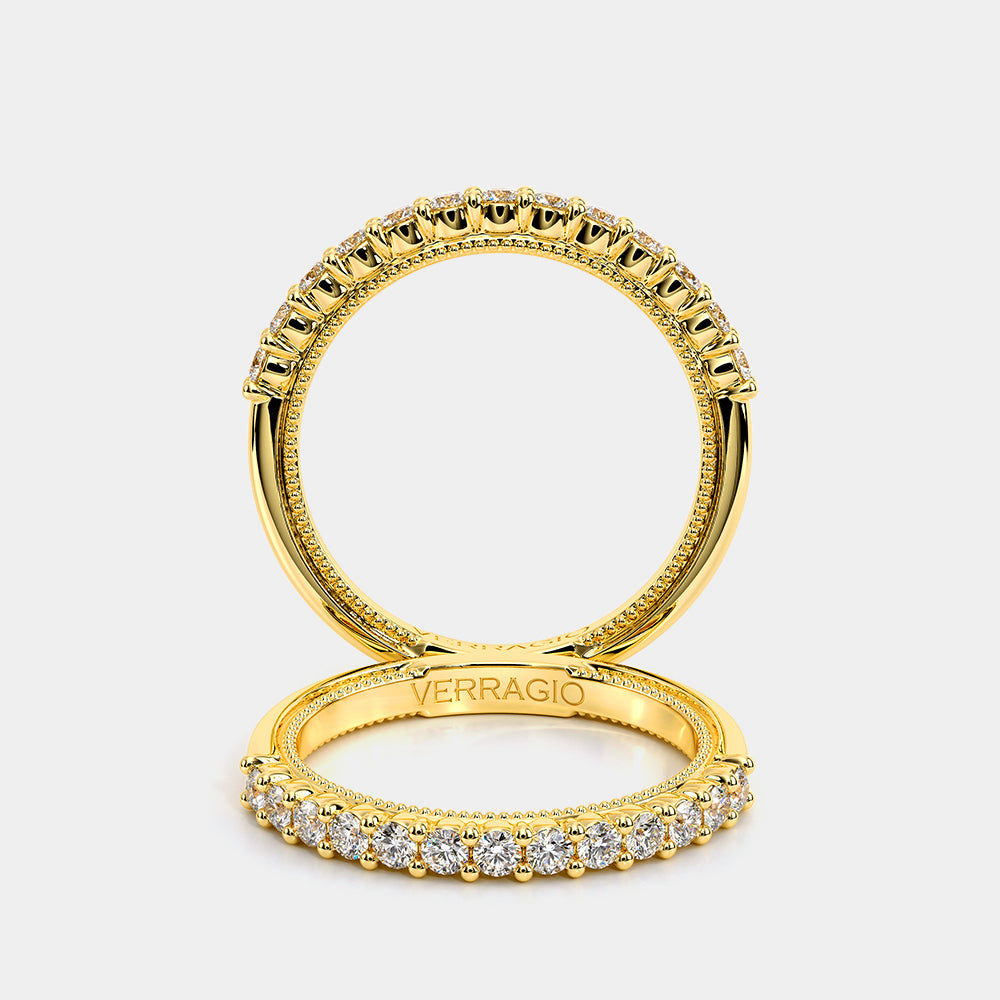Diamond Wedding Ring 14k Yellow Gold - VEN-5084