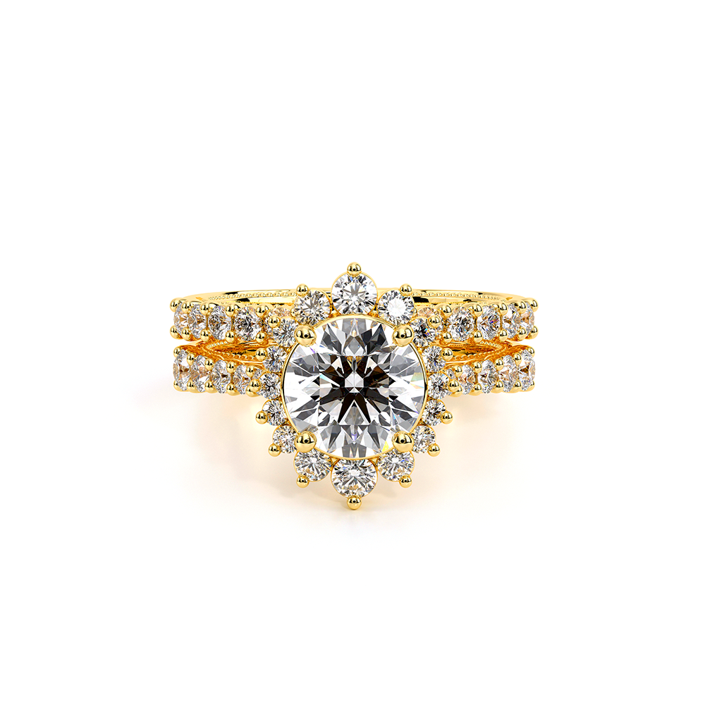 Diamond Wedding Ring 18k Yellow Gold - VEN-5084